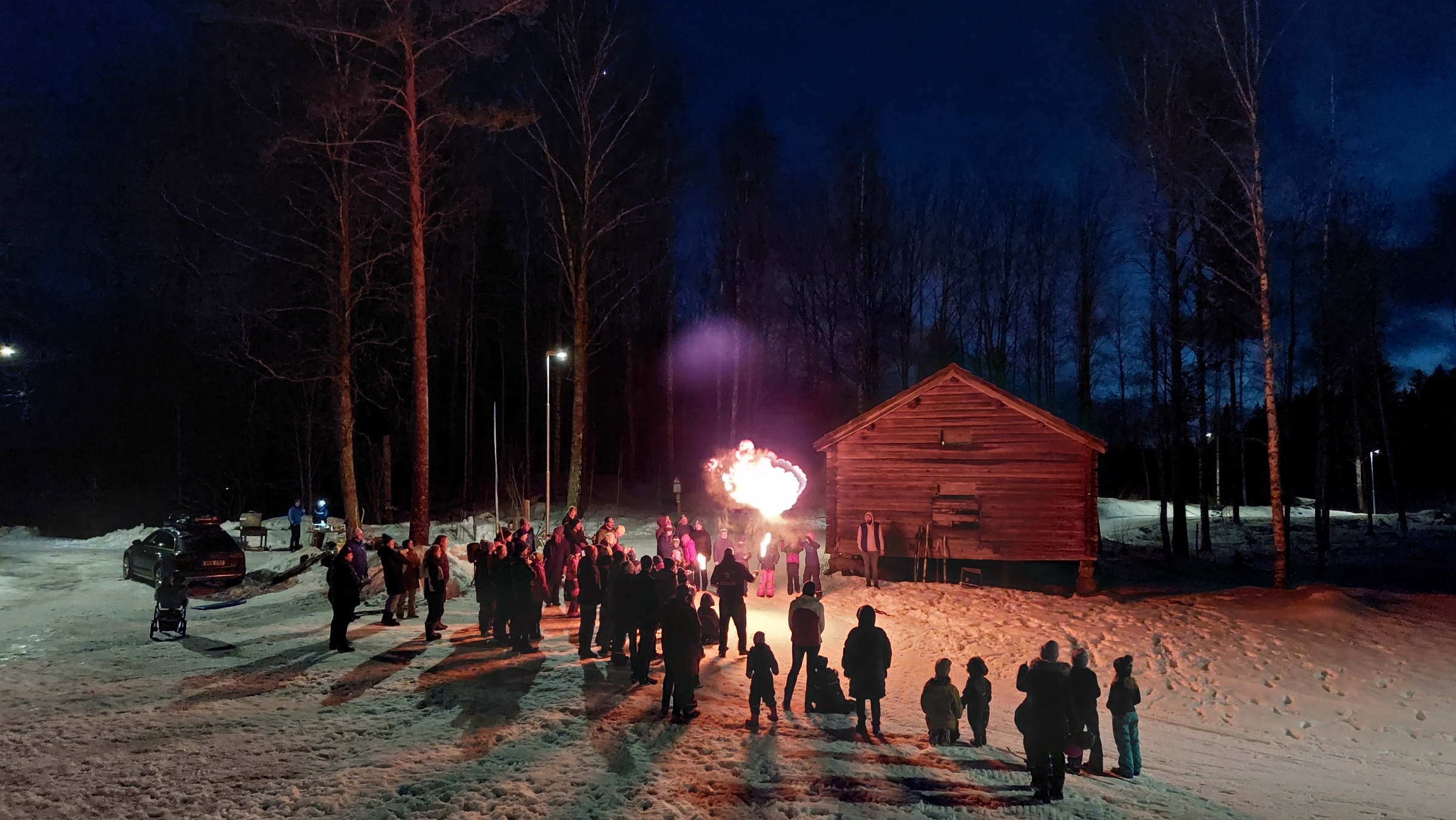 image: Invigning av elljusspåret